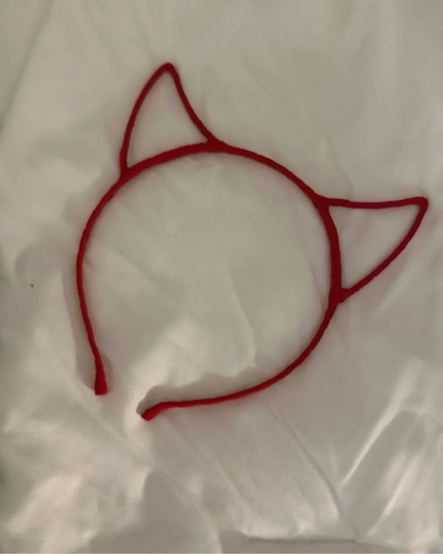 Red Devil Horns Headband  - Image 1