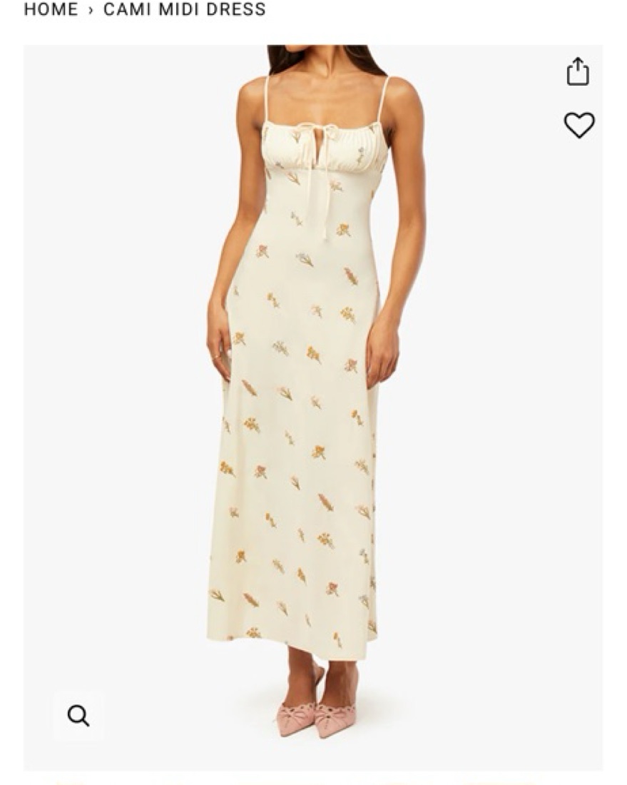 WeWoreWhat Cami Midi Dress by WeWoreWhat - Pickle