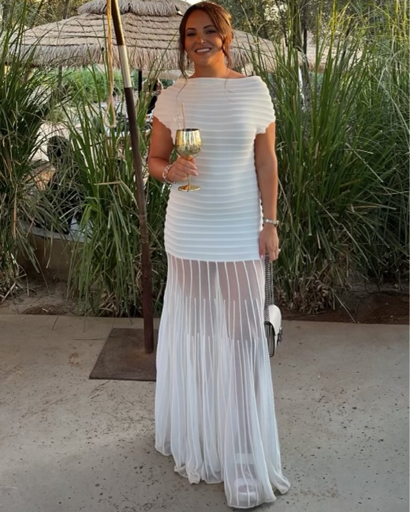chinese dress ladies Phylis Off The Shoulder Maxi Dress | Chocolate | Womens