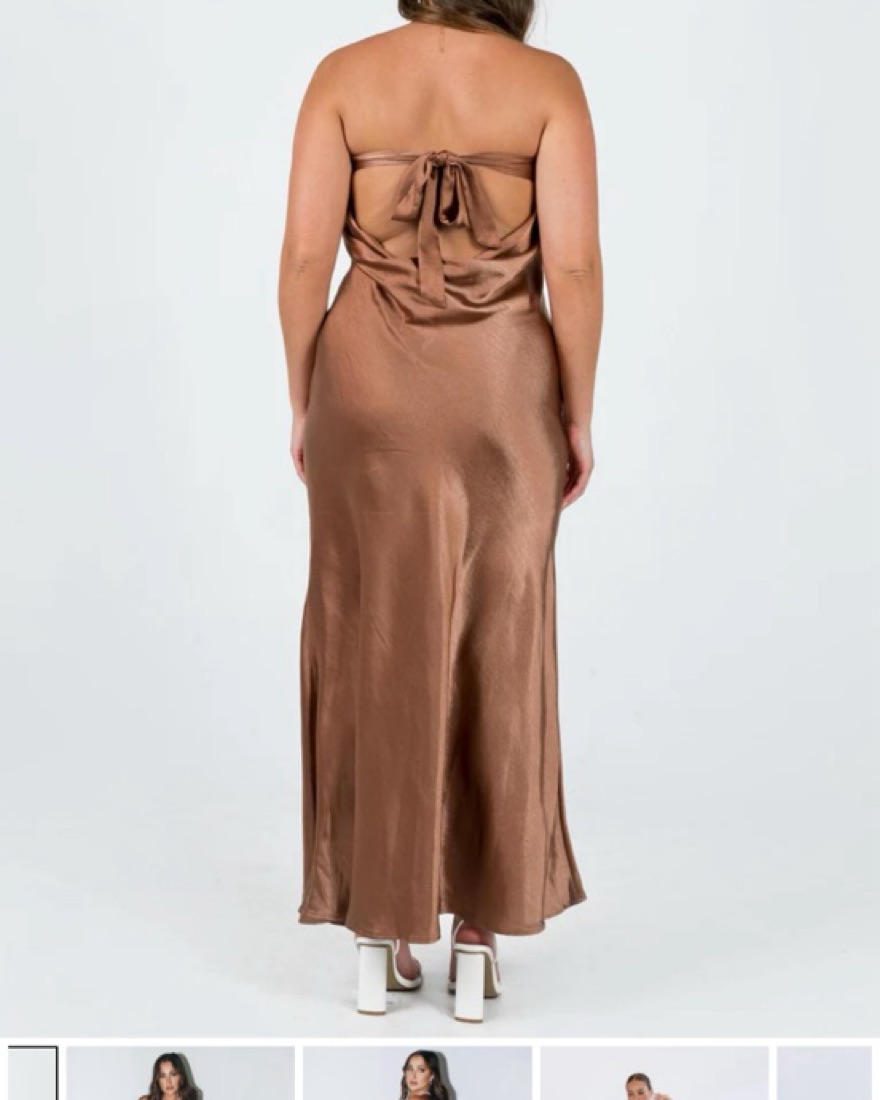 Princess Polly Brown Satin Dress Celena Maxi Dress Burgundy Burnout