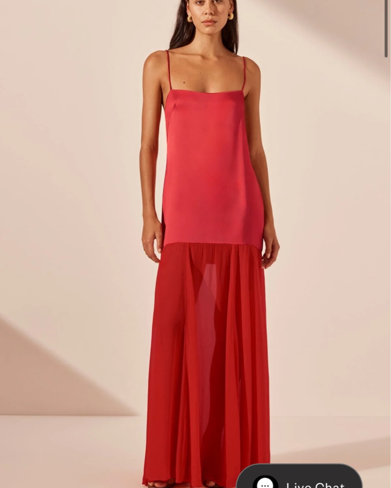 Moraya Dropped Waist Maxi Dress - Chilli by Shona Joy - Pickle