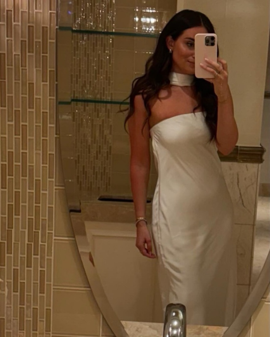 chinese dress ladies LILIA SATIN MAXI DRESS- MISHA COLLECTION – Rent My Dress main image 1