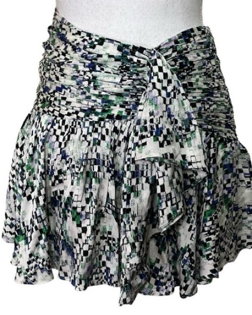 Marissa Webb Silk Print Skirt - Image 4