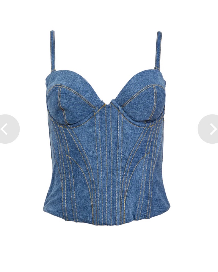 Denim Bustier  - Image 2