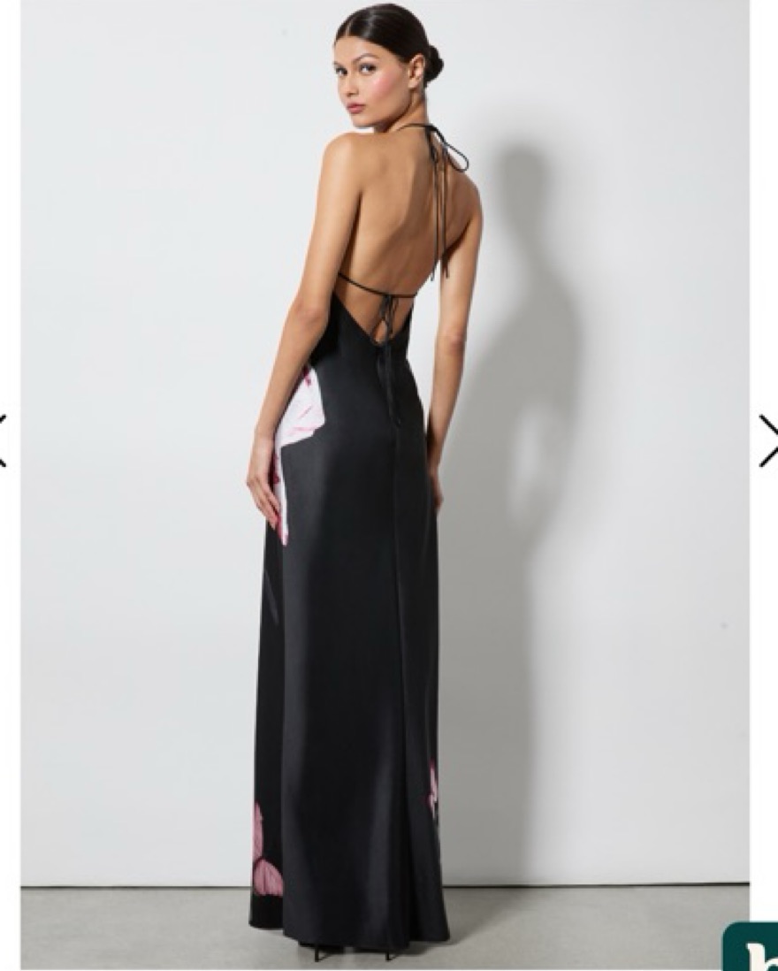 Alice & Olivia MONTANA TIE BACK GOWN by Alice & Olivia - Pickle