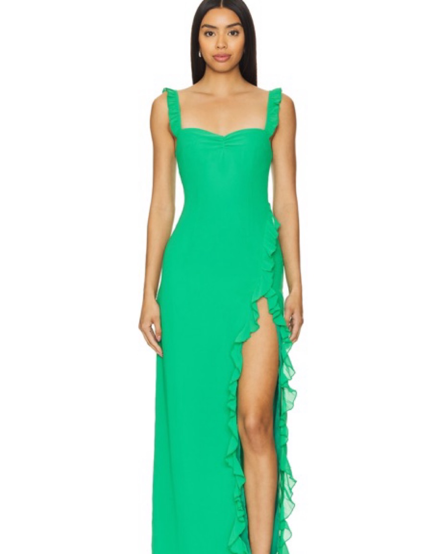 Revolve Lucille Maxi Dress  Green by More to Come - Pickle