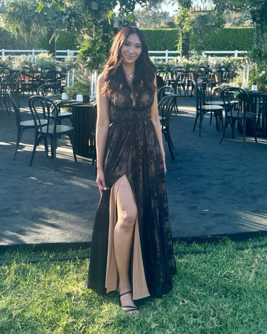 white christmas dresses Michael Costello X Revolve Follie Gown in Red