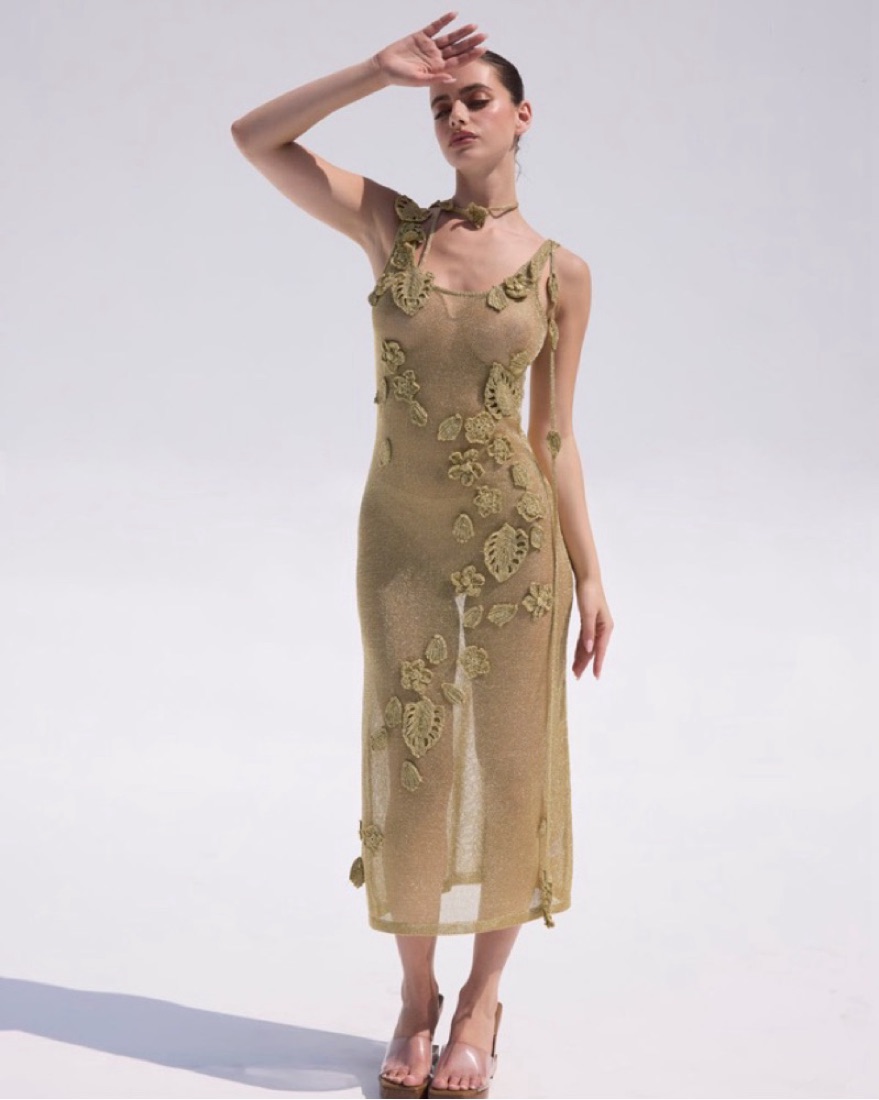 white christmas dresses Cult Gaia - Leila Crochet Dress main image 0