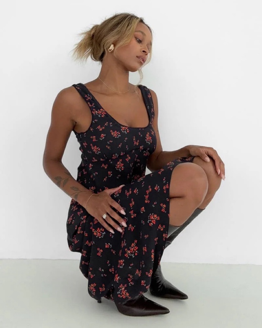 knee length dresses for ladies Monarch Midi Dress main image 0