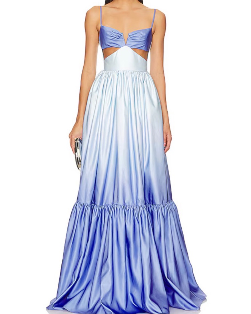 Sunfere Ethel Cut-Out Gradient Dress by Other - Pickle