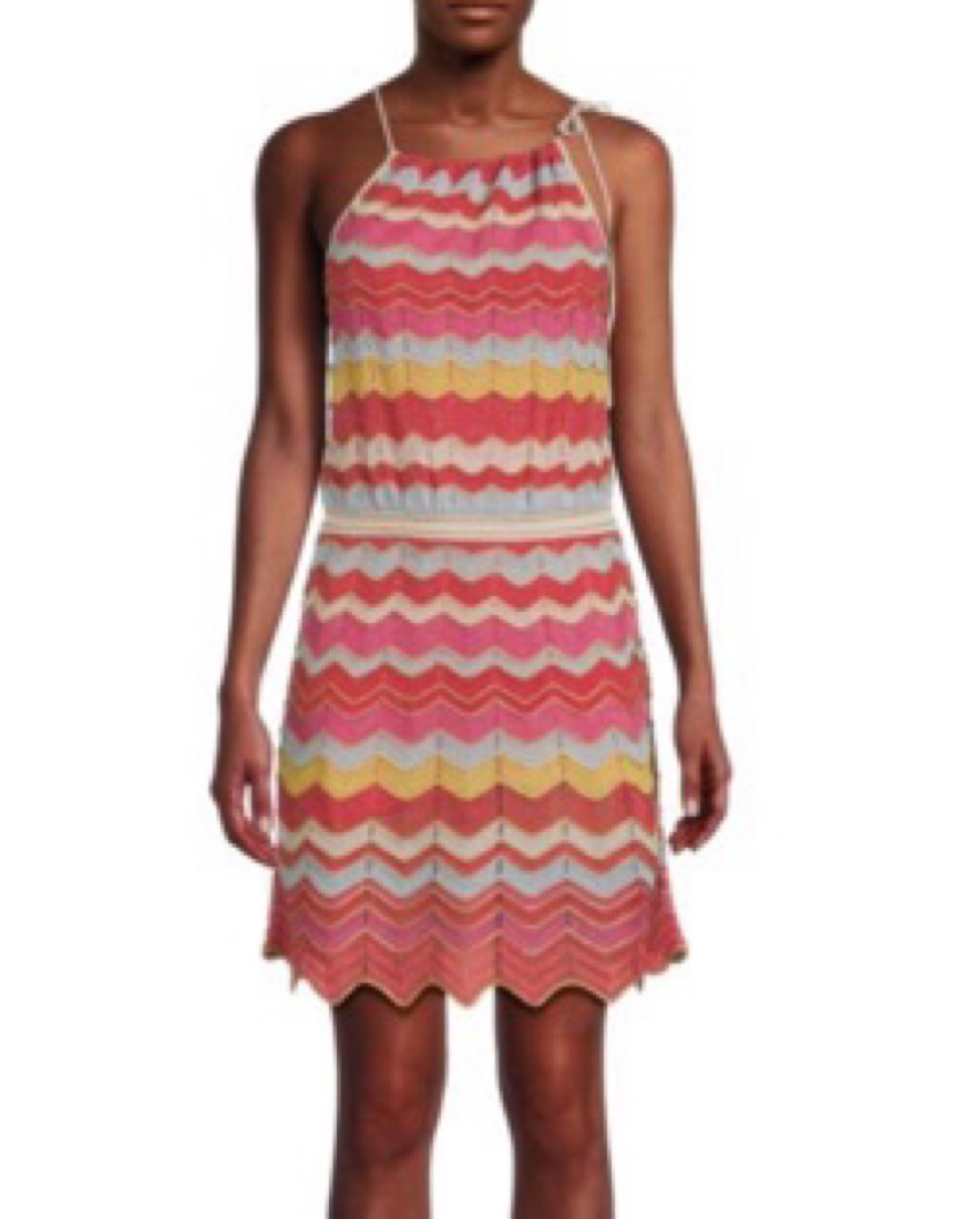 green emerald velvet dress MISSONI | Partialized Knit Midi Dress w/ Sequins