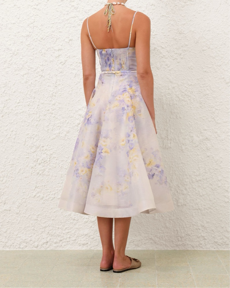 Zimmermann Crush Twist Front Midi Dress by ZIMMERMANN - Pickle
