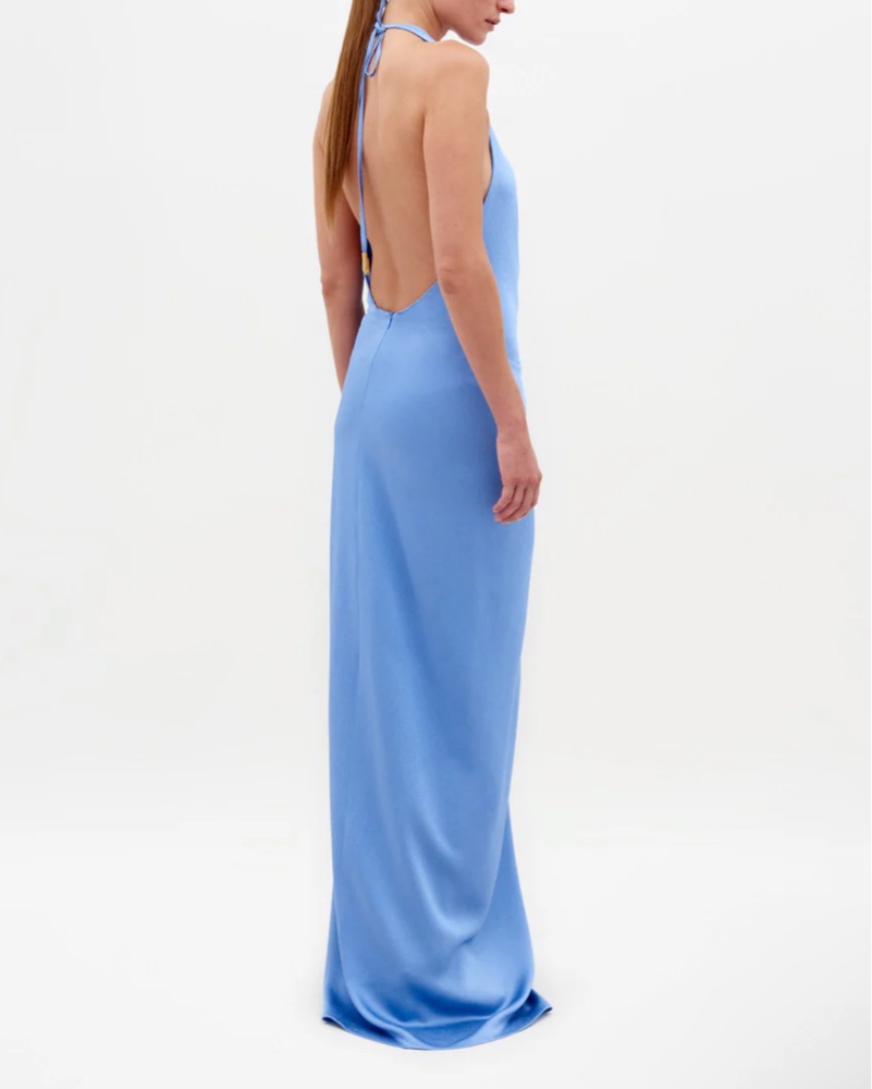 green emerald velvet dress Sana Dress L / White / Spring 2025 main image 1