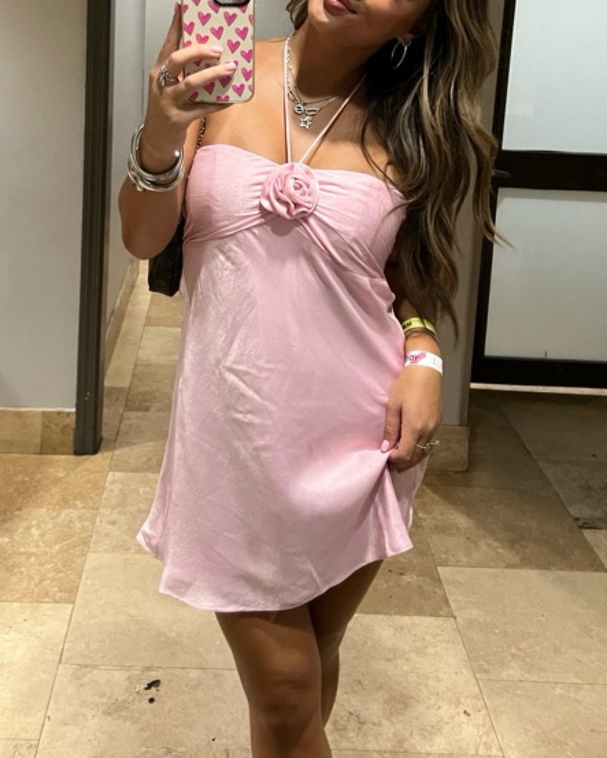 Rosette Mini Dress - Image 3