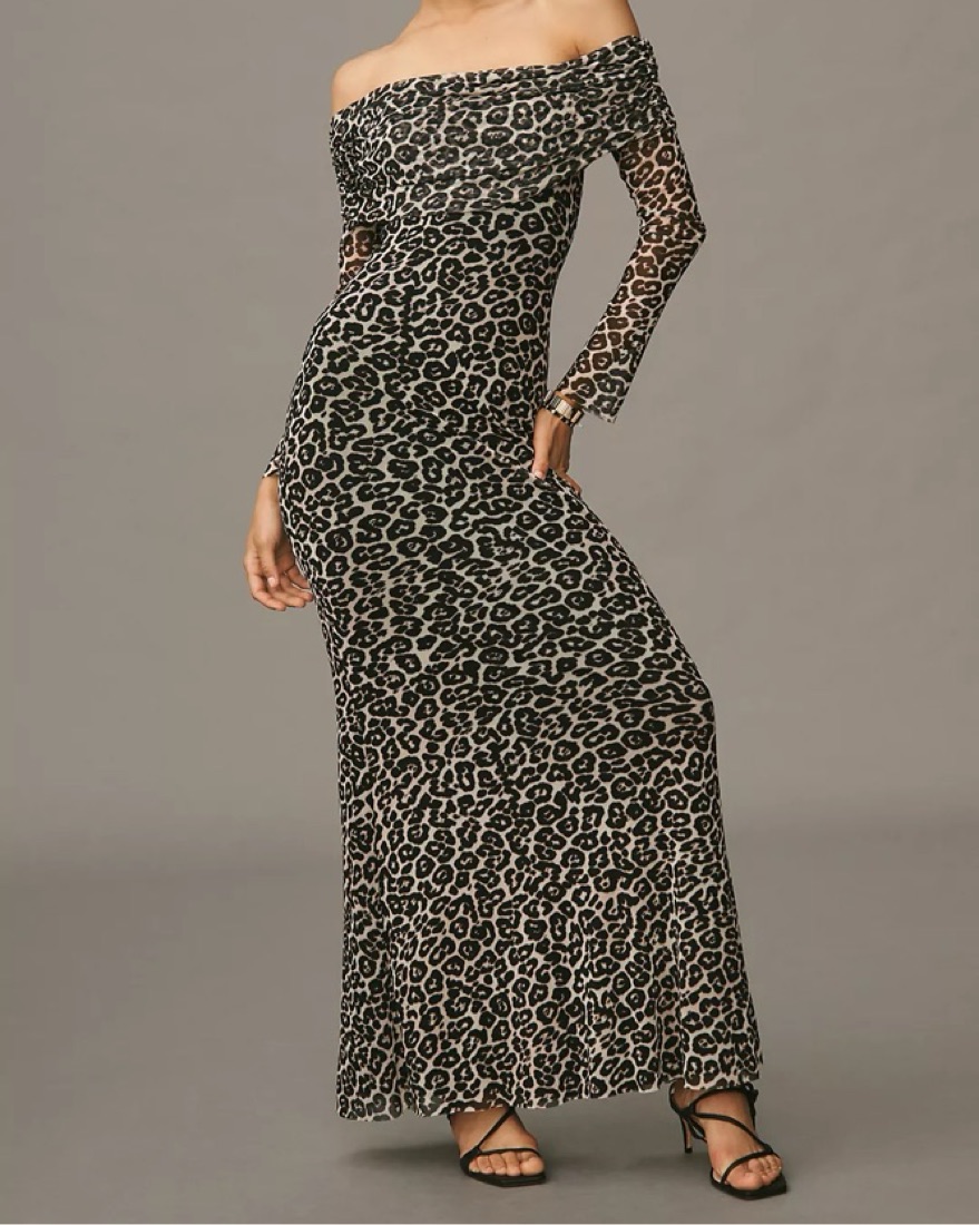 green emerald velvet dress *RESTOCKED* FIERCE FEMALE MESH MAXI DRESS IN LEOPARD S-3XL