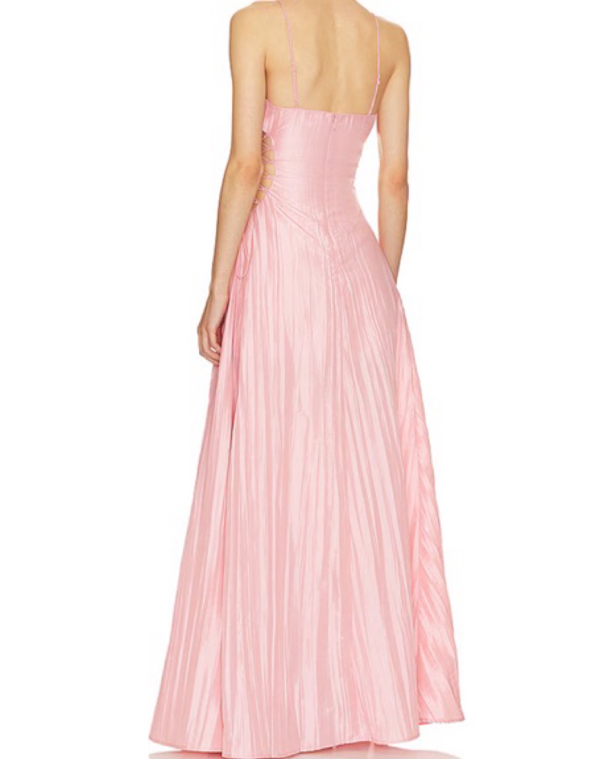 chinese dress ladies BCBGMAXAZRIA Gwenyth Blocked Sleeveless Flared Skirt Dress – Runway Catalog main image 1