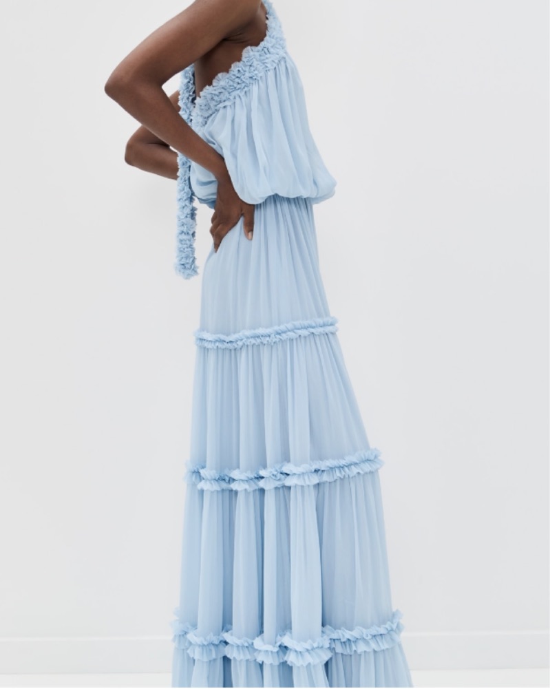 navy blue midi dress for wedding ALEXANDRA MOURA STRETCH DENIM DRESS BLUE | 50%OFF-Sale main image 1