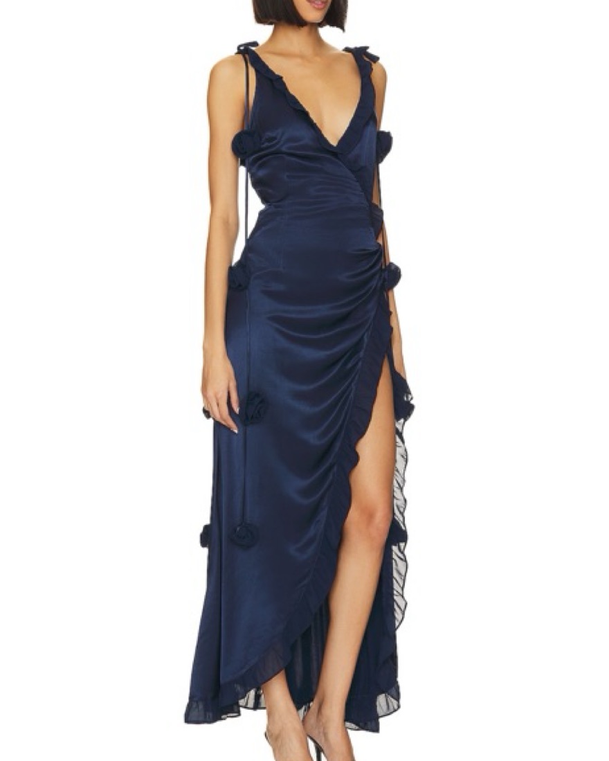 For Love & Lemons Navy Akira Dress by Show Me Your Mumu - Pickle