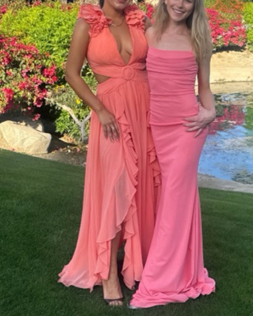 PatBo Pink Flutter Sleeve Maxi Dress by PatBo - Pickle