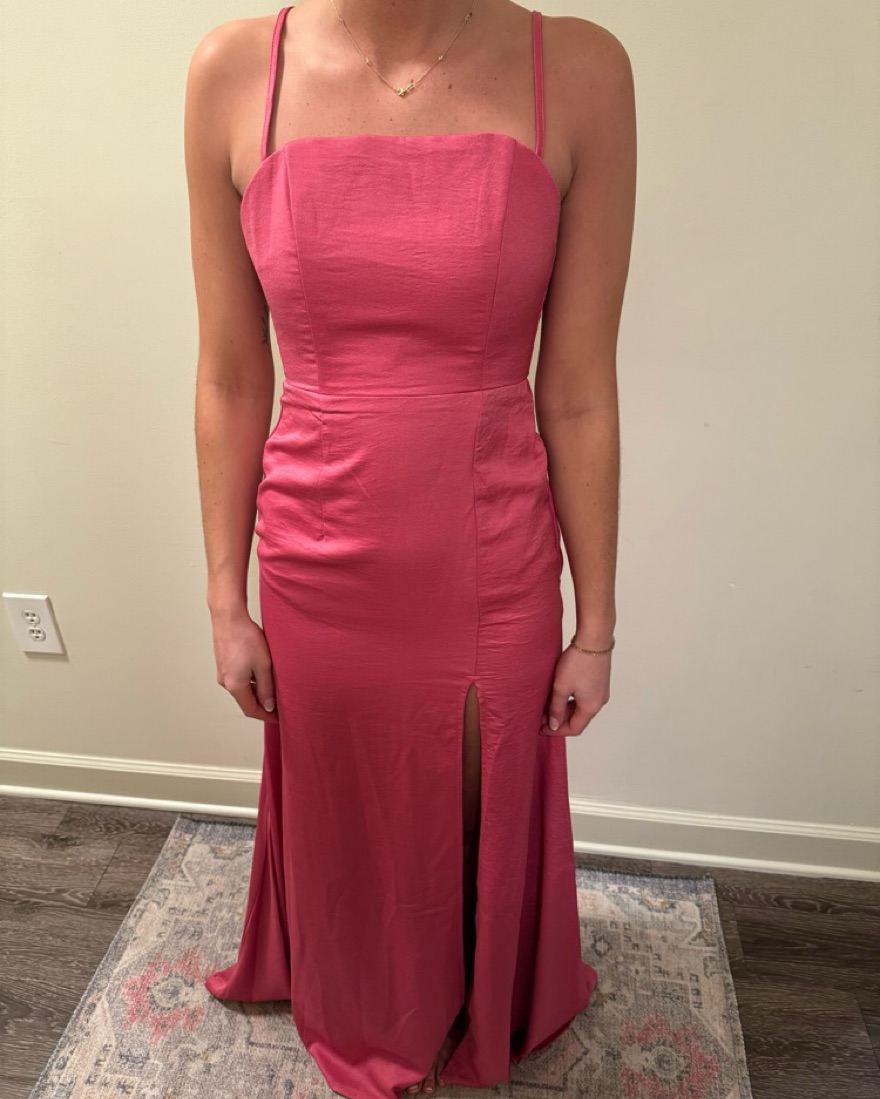 Hello Molly Hot Pink Formal Maxi Dress - Image 2