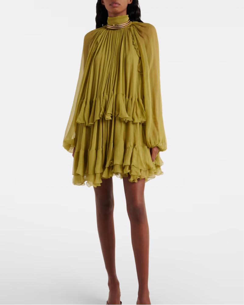 strapless open back dress Odessa Frill Mini Dress main image 1
