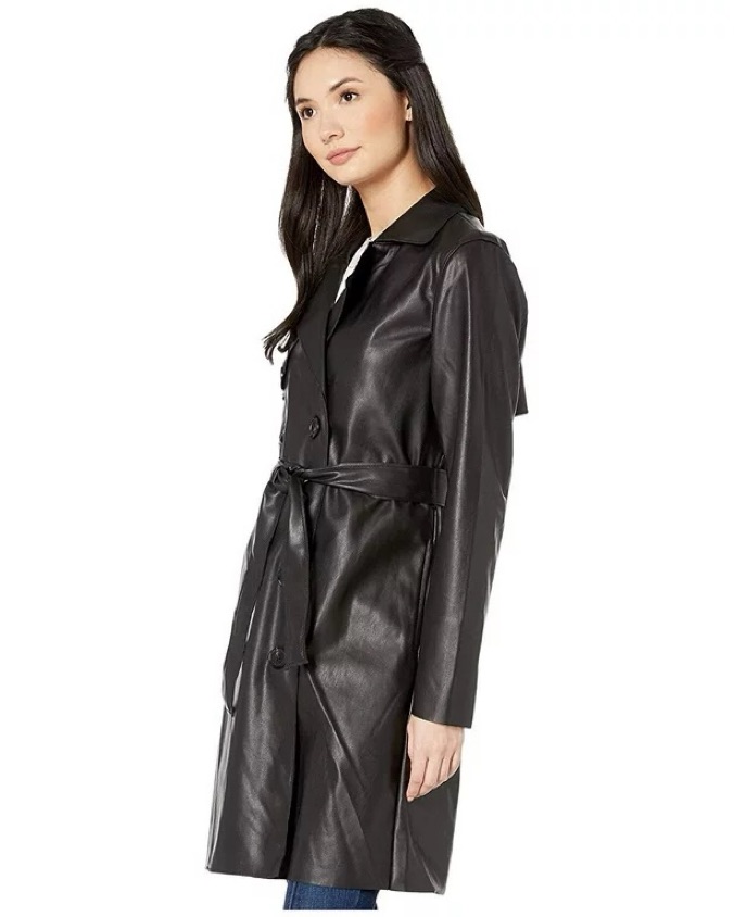 FAUX LEATHER TRENCH - Image 2