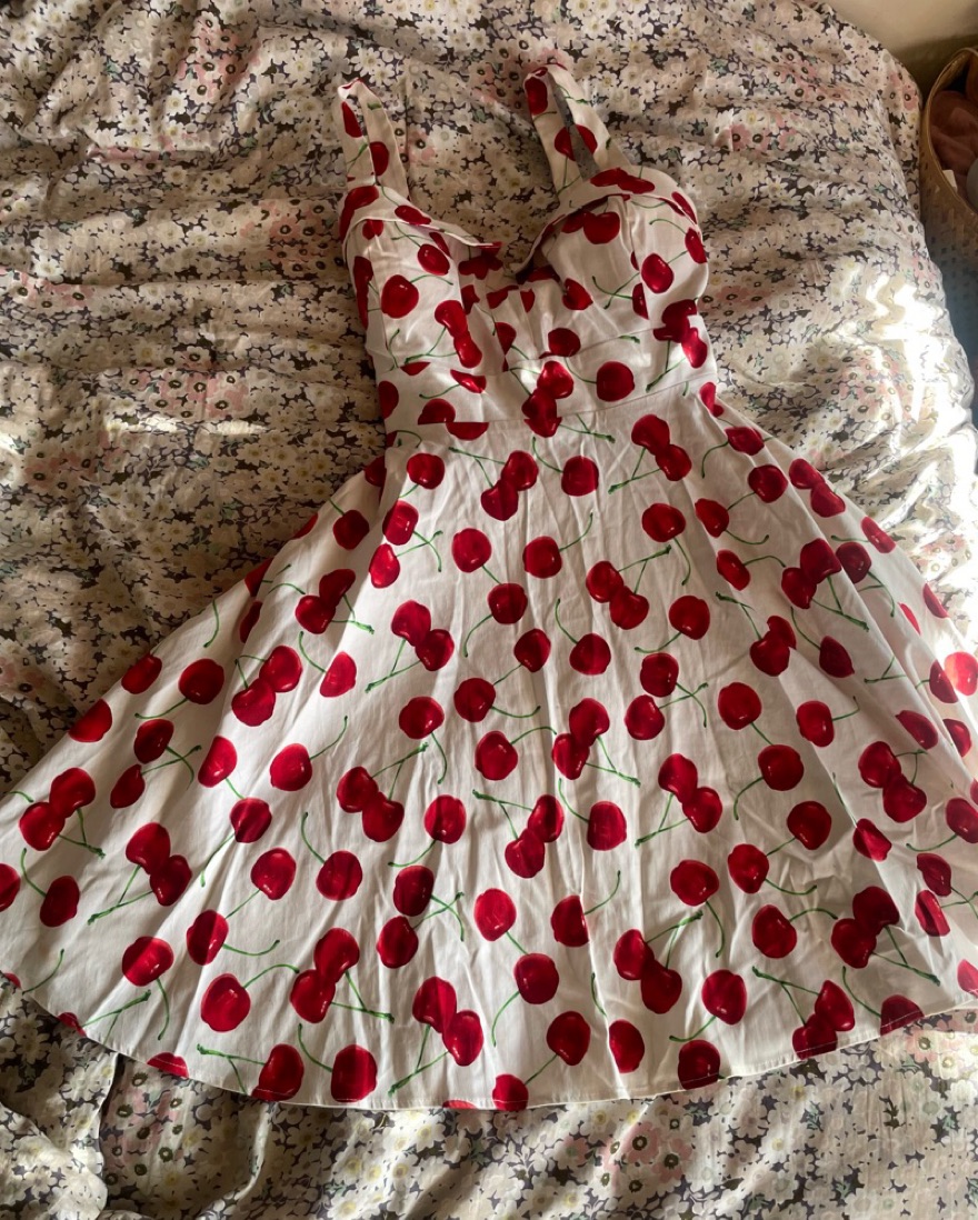 ixia cherry vintage retro dress size 3X - Image 1