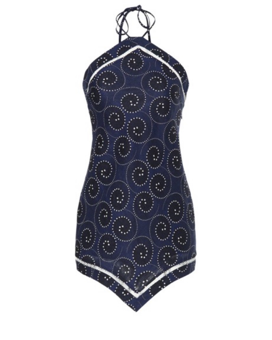 Staud Megan Halter Neck Mini Dress by Staud - Pickle