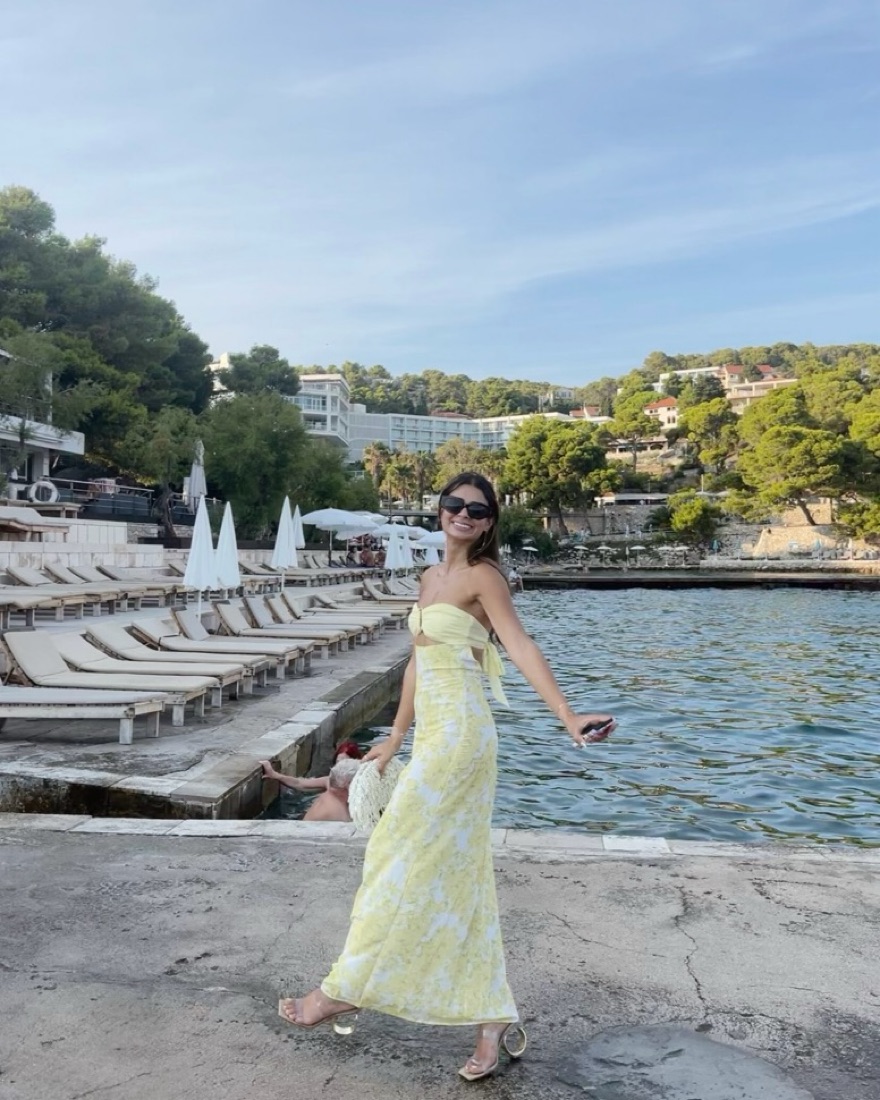 Yellow wedding Guest Dress - Image 1