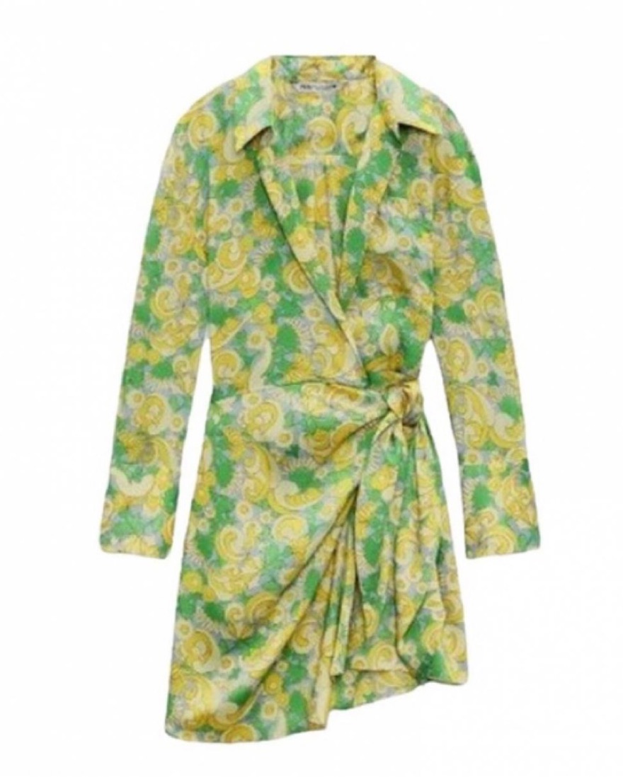 Zara Wrap Dress by Zara - Pickle