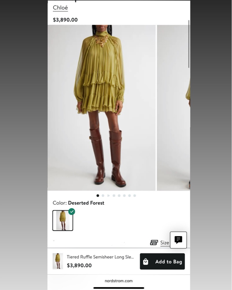 CHLOE Mini Dress by Chloe - Pickle