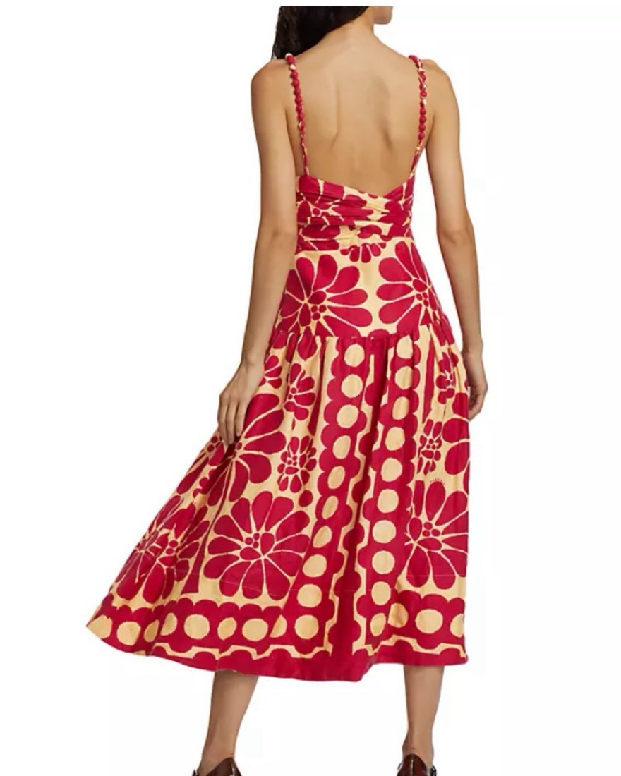 strapless open back dress Palermo Red Sleeveless Dress main image 1