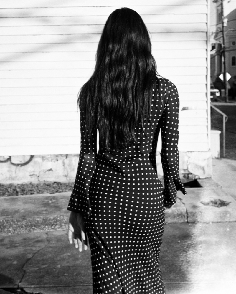black pattern dress shirt Mint Velvet Cream Polka Dot Tie Maxi Dress | Size 6 | Cream | Long Sleeve