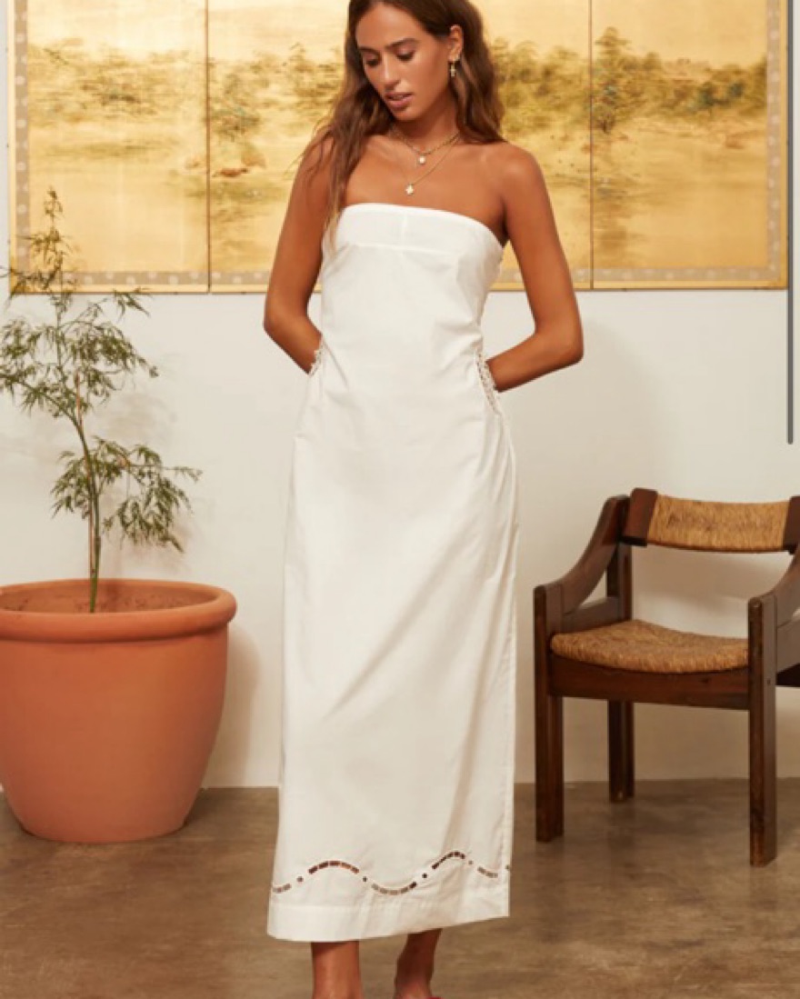 Ciao Lucia Orion White Crochet Dress by Ciao Lucia - Pickle