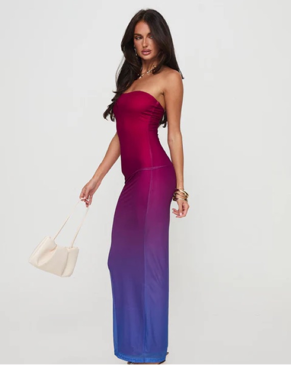 strapless open back dress Light Academia Vintage-aesthetic Princess Dress Cottagecore Fashion