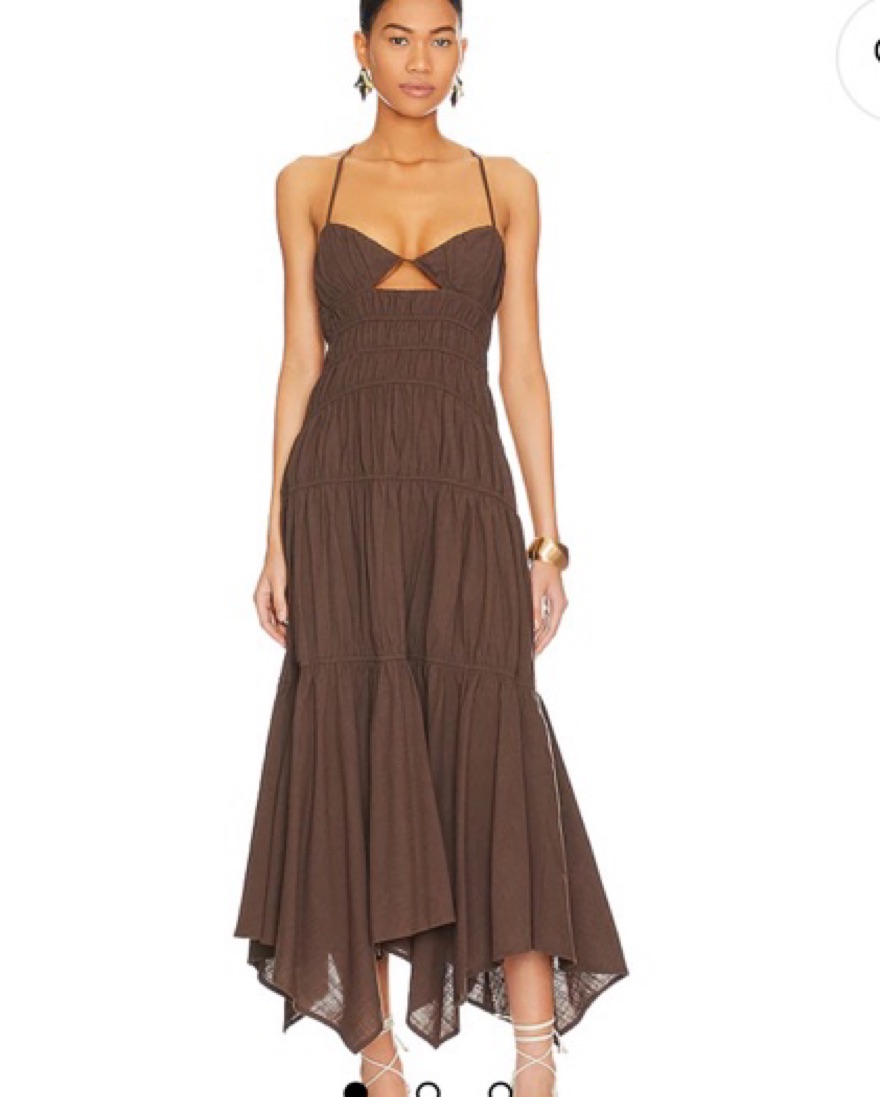 Brown Revolve Tahlia Maxi Dress by Revolve - Pickle