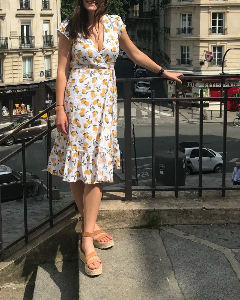 Reformation Lemon Printed Linen Dress - Image 4