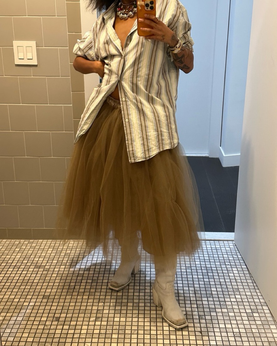 Vintage Neutra Tutu Skirt - Fits 0-6 - Image 1