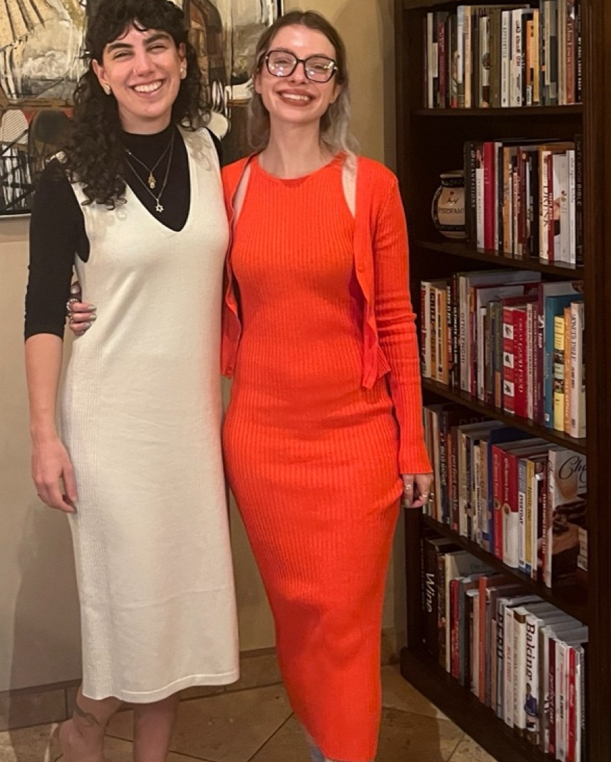 Red Knit Dress With Matching Cardigan   - Image 2