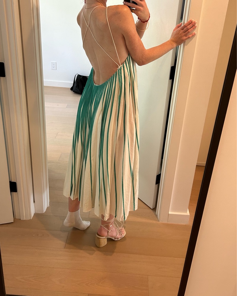 Chloe Pleated Midi Dress by Chloe - Pickle