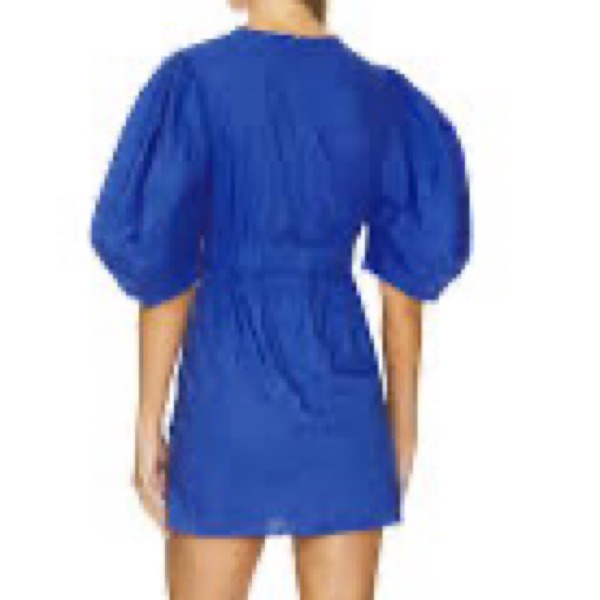 Rhode Pia Mini Dress Blue Sea by Rhode - Pickle