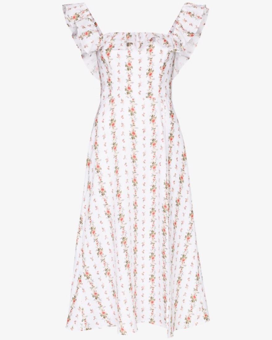 reformation amethyst linen dress US