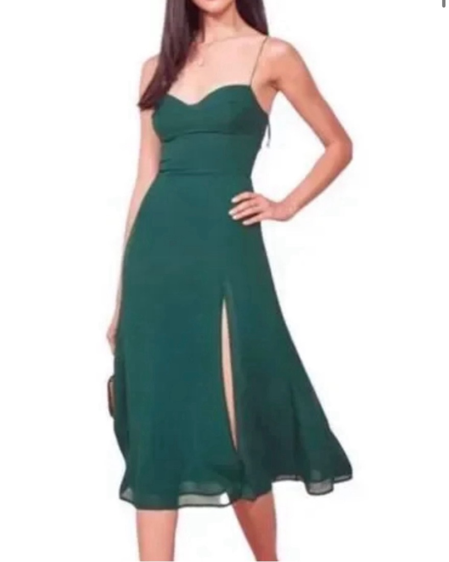 Aqua Midi Dress - Image 3