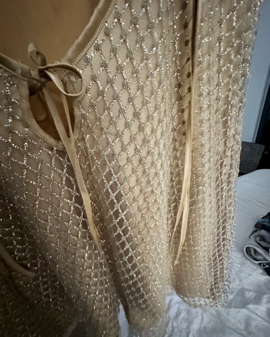 For Love & Lemons Glitter Slip Dress by For Love & Lemons - Pickle