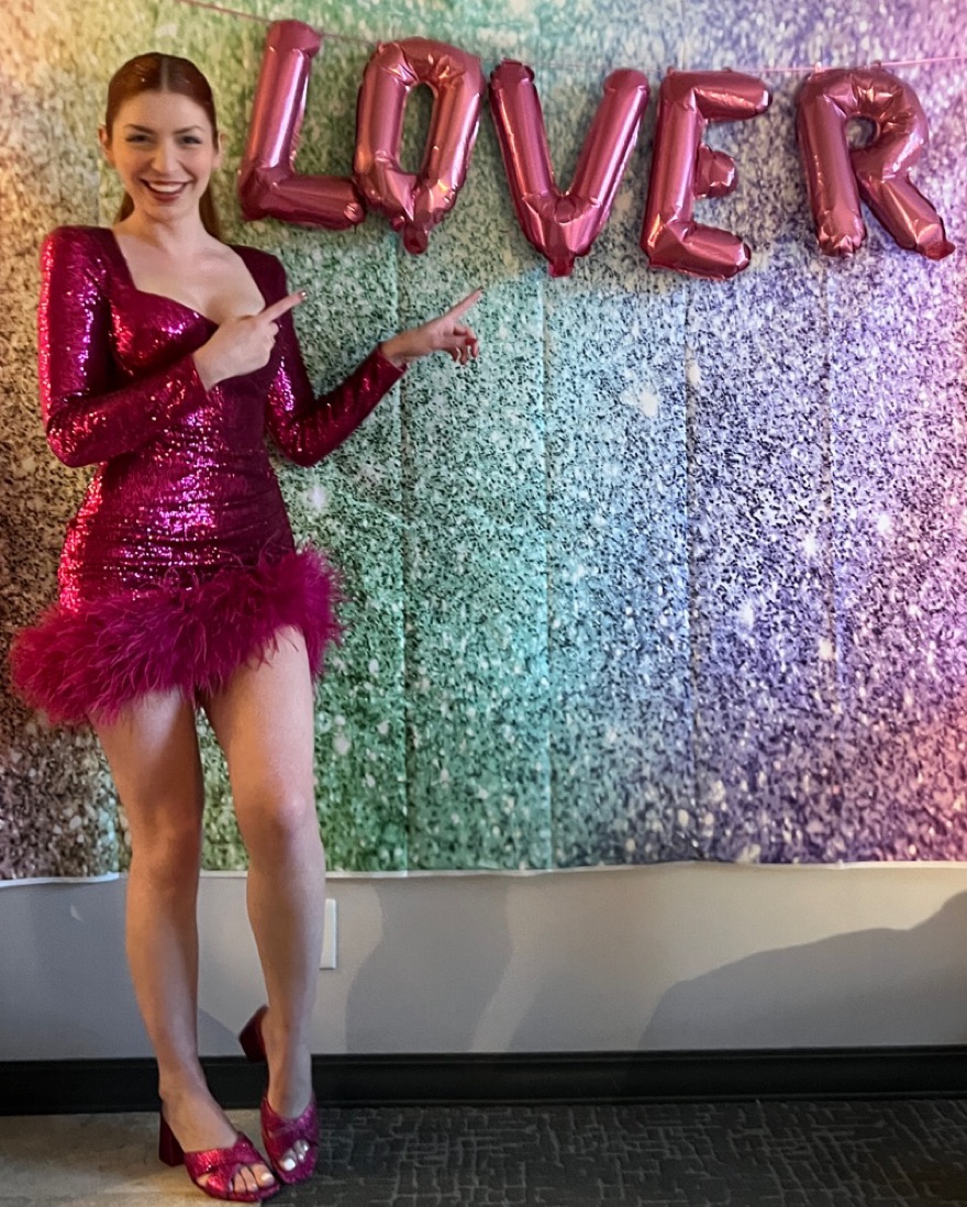 Nadine Merabi Pink Sequin Miley Dress by NADINE MERABI - Pickle