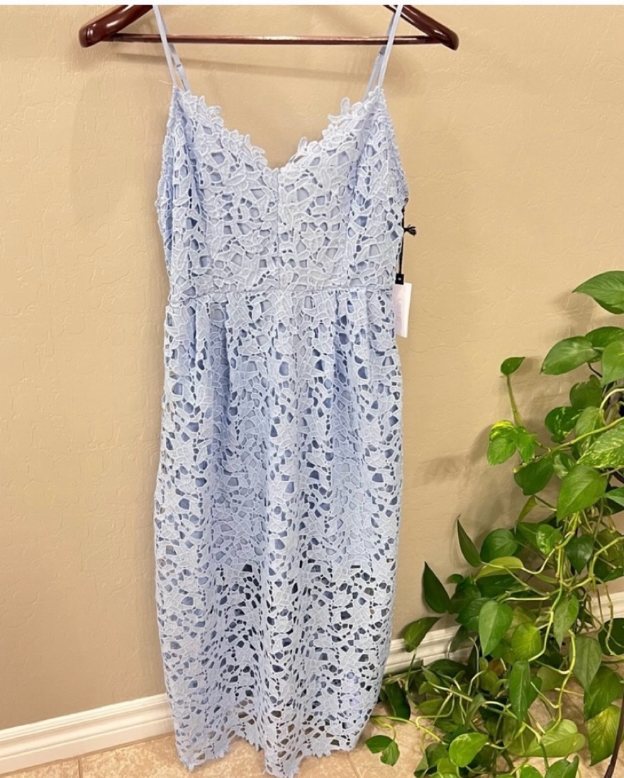 ASTR The Label Periwinkle Lace Midi by Astr The Label - Pickle