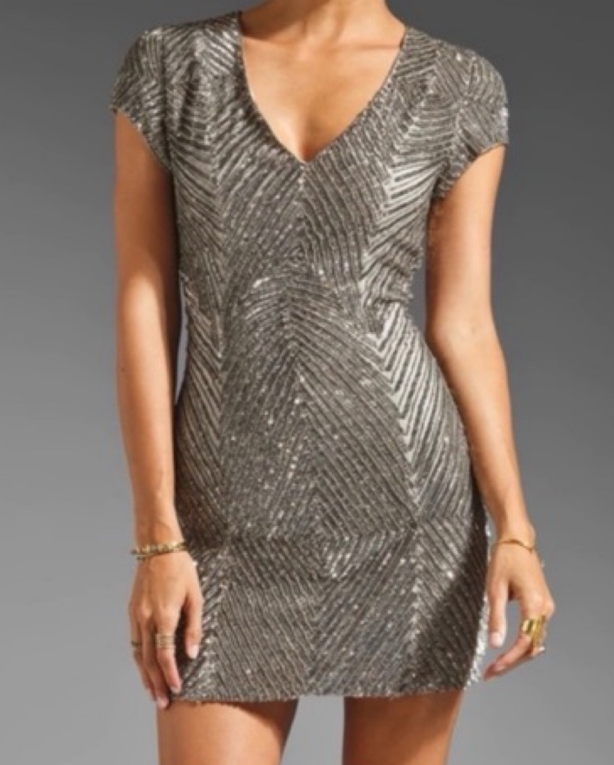 Parker Short Sleeve Mini Sequin Dress by Parker - Pickle