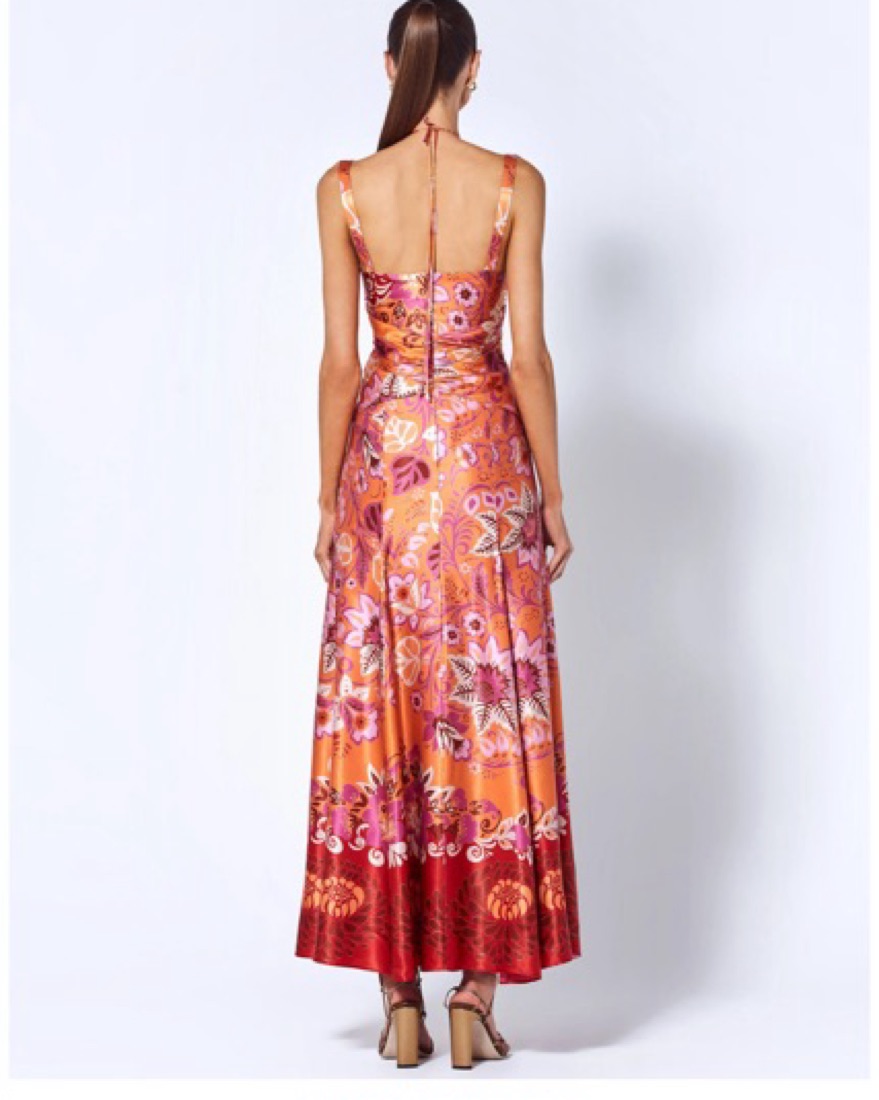 Alexis Floral Print Cut Out Midi Dress by Alexis - Pickle