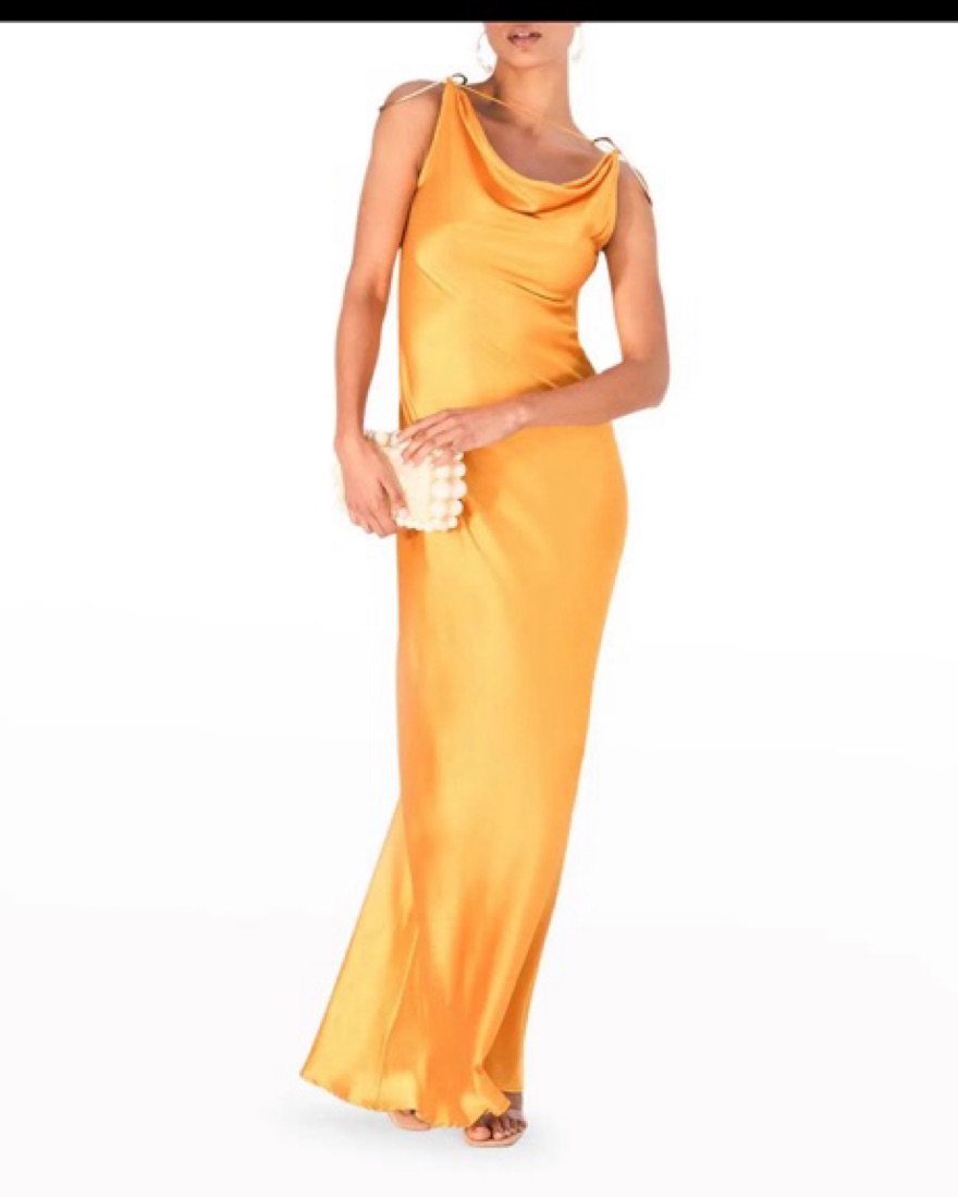 Cult Gaia Azalia Gown In Marigold by Cult Gaia - Pickle