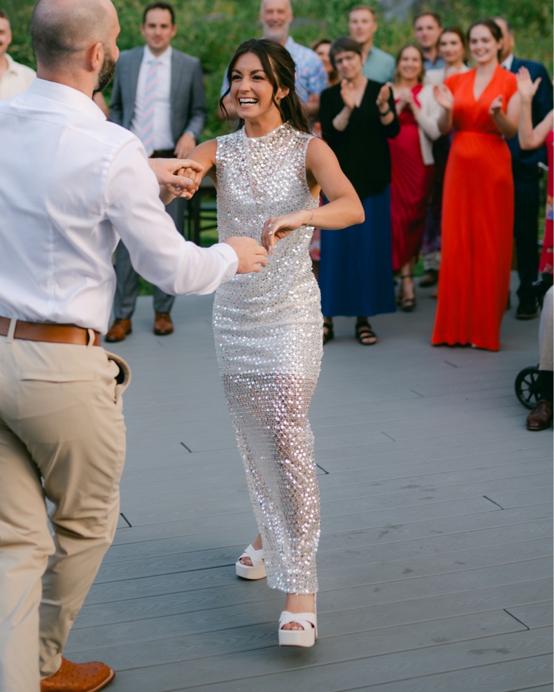shona joy sequin dress Shona Joy - Eluna Panelled Sequin Maxi Dress